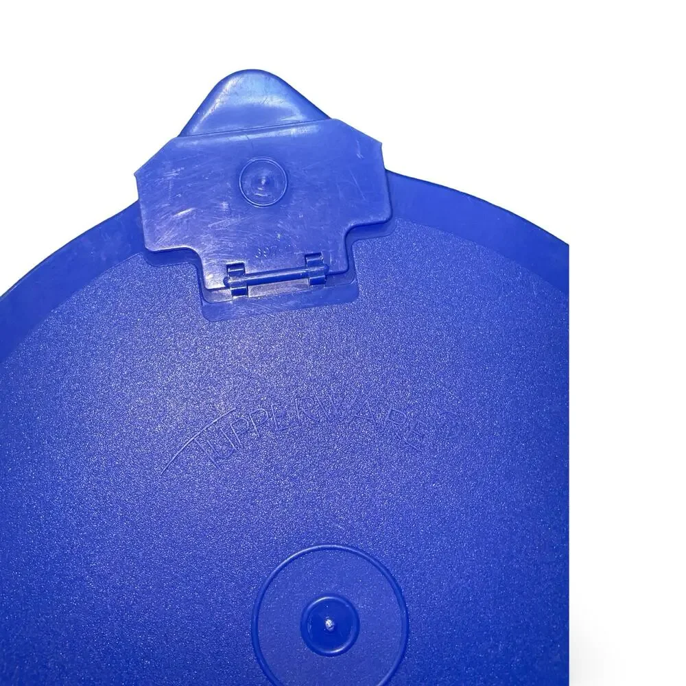 Tupperware Mix-N-Store Blue Lid & Spout Set Part 696 697 Replacement Vintage